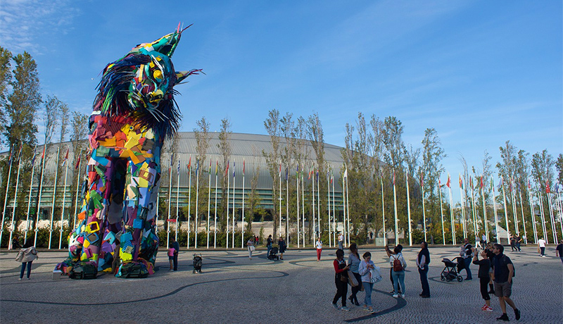 Kunstwerk van Bordalo II in Parque das Nações