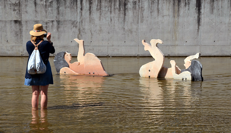 Lago das Tágides, kunstwerk in Parque das Nações